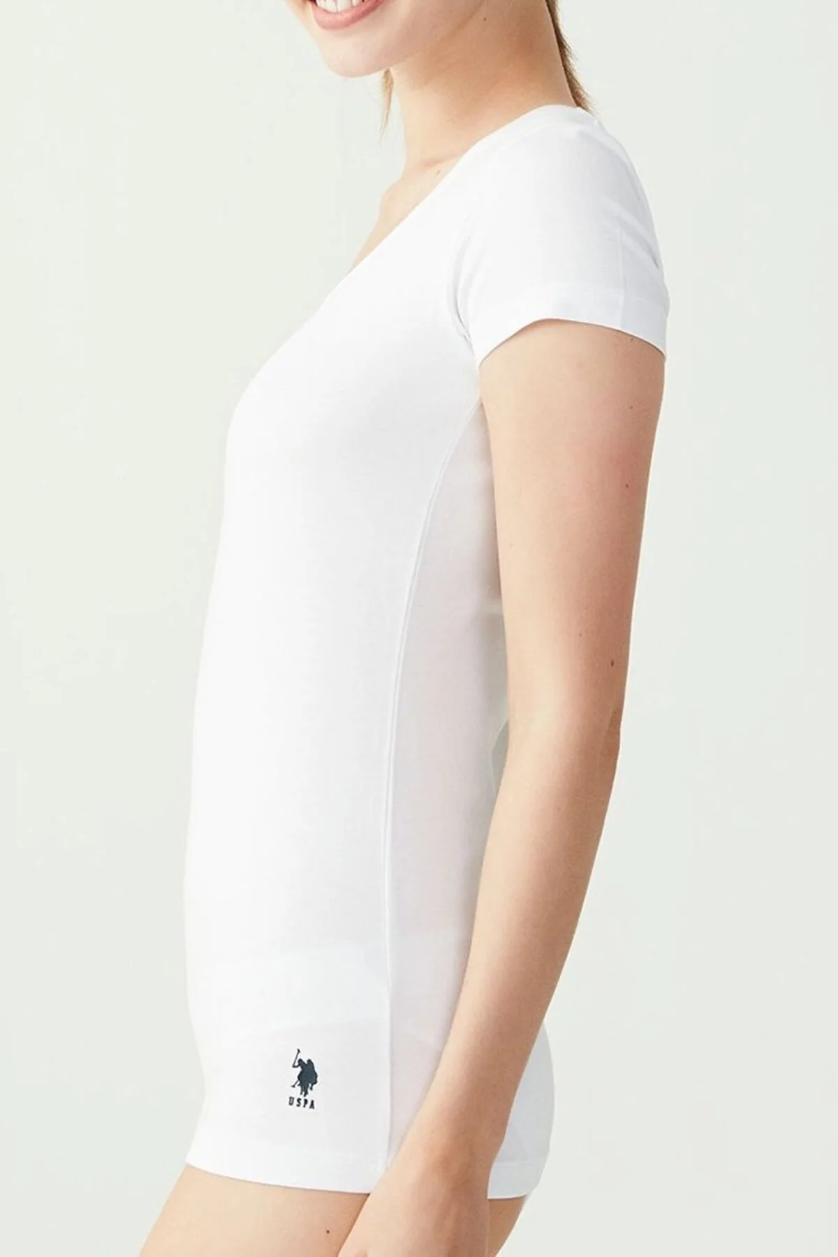 STRETCH MODAL DEEP CUT T-SHIRT - Image 2