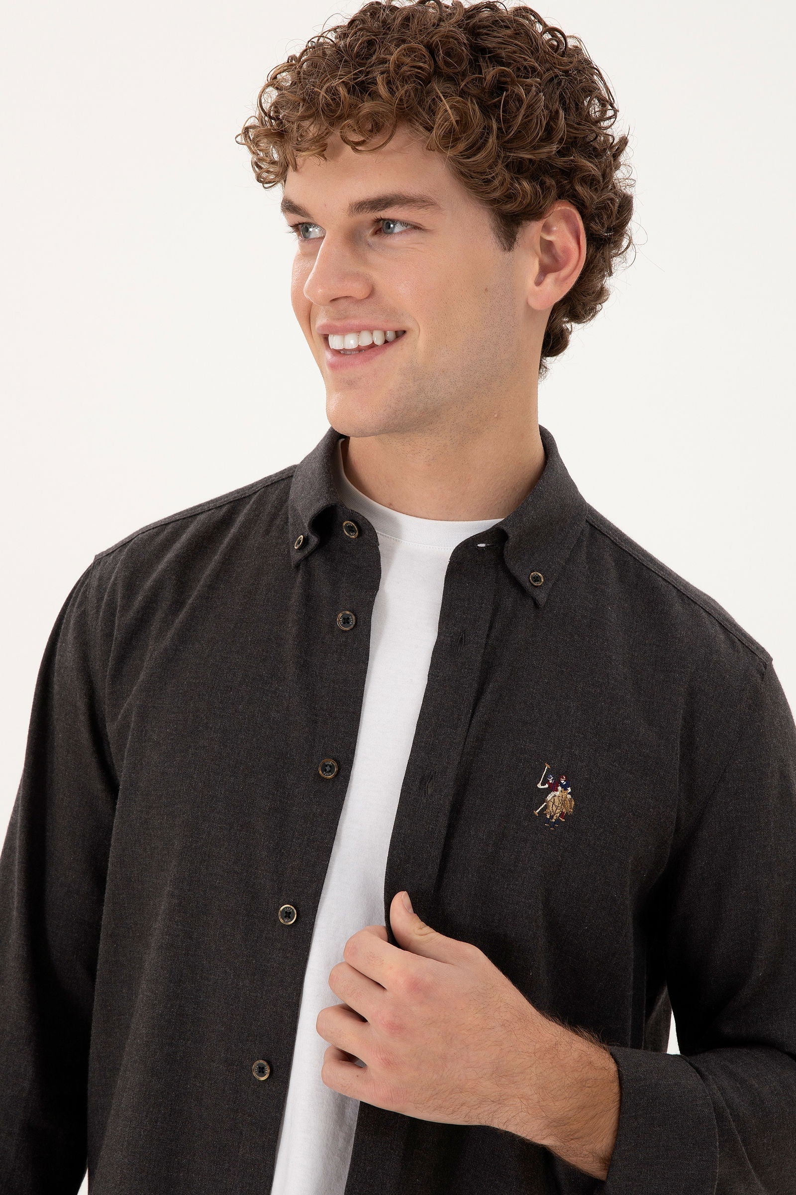 AKIS WOVEN SHIRT NOIR - Image 2