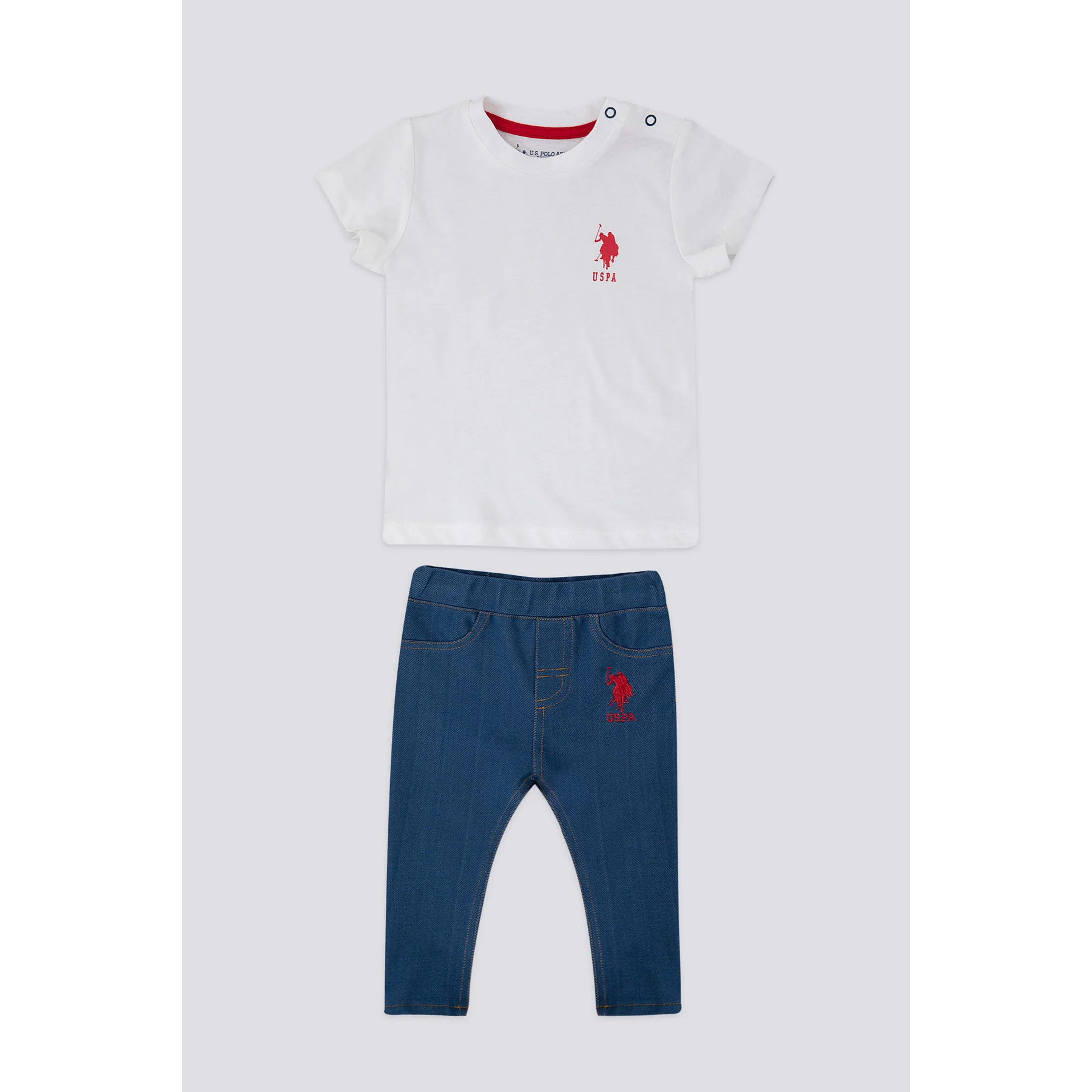 BEBE ENSEMBLE 02 PIECES BLANC DENIM