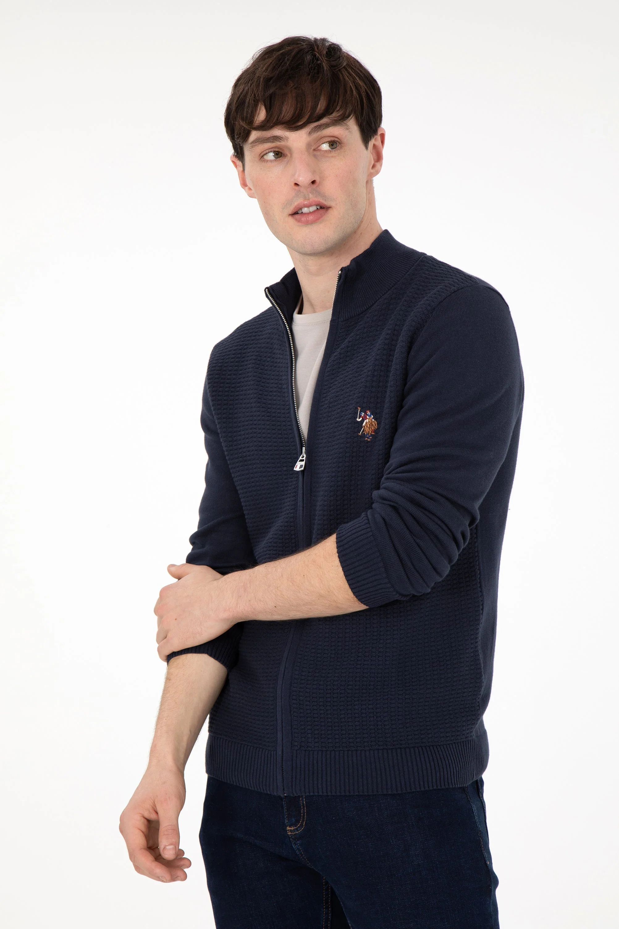CARDIGAN GUNNER NAVY BLUE - Image 3