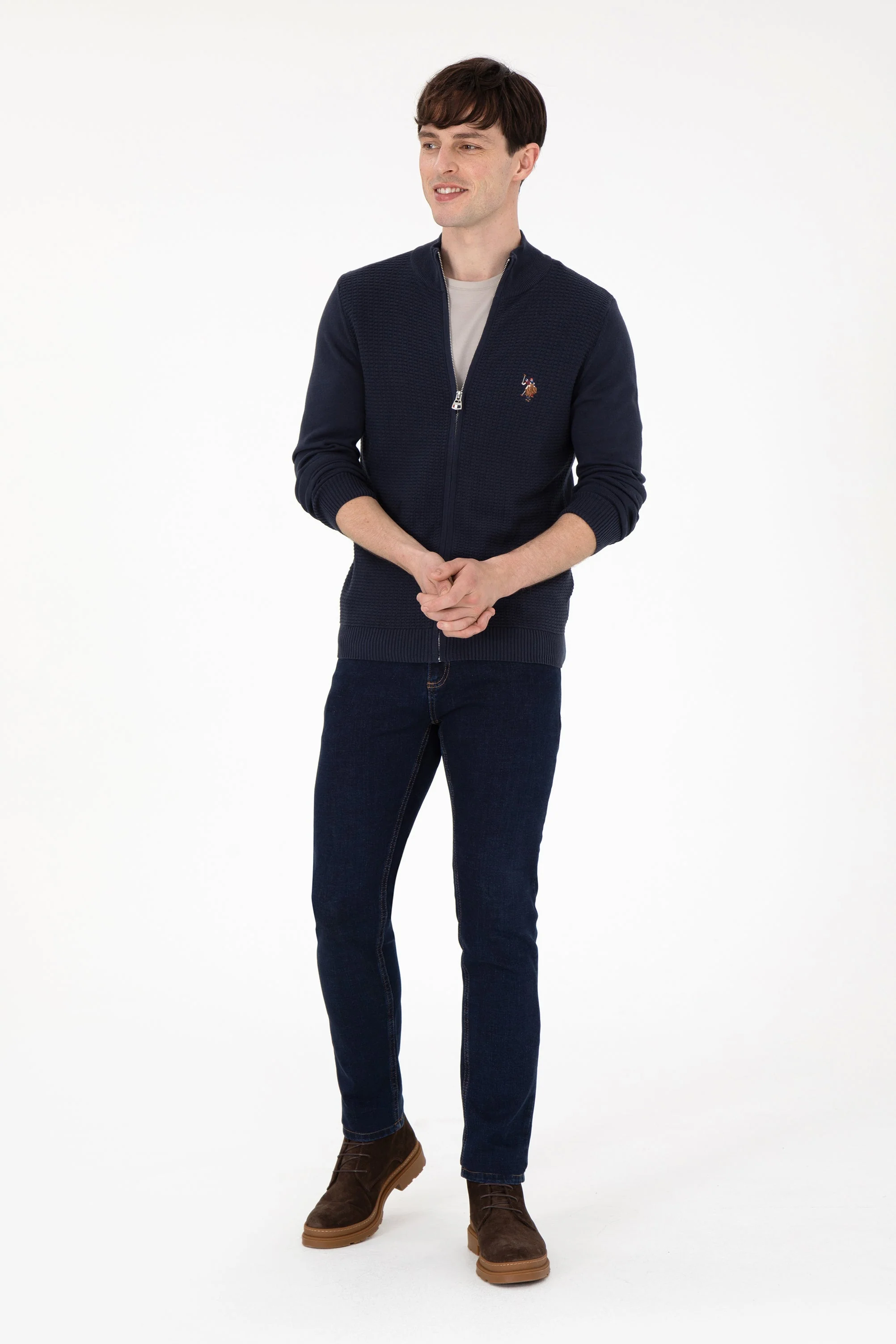 CARDIGAN GUNNER NAVY BLUE - Image 4