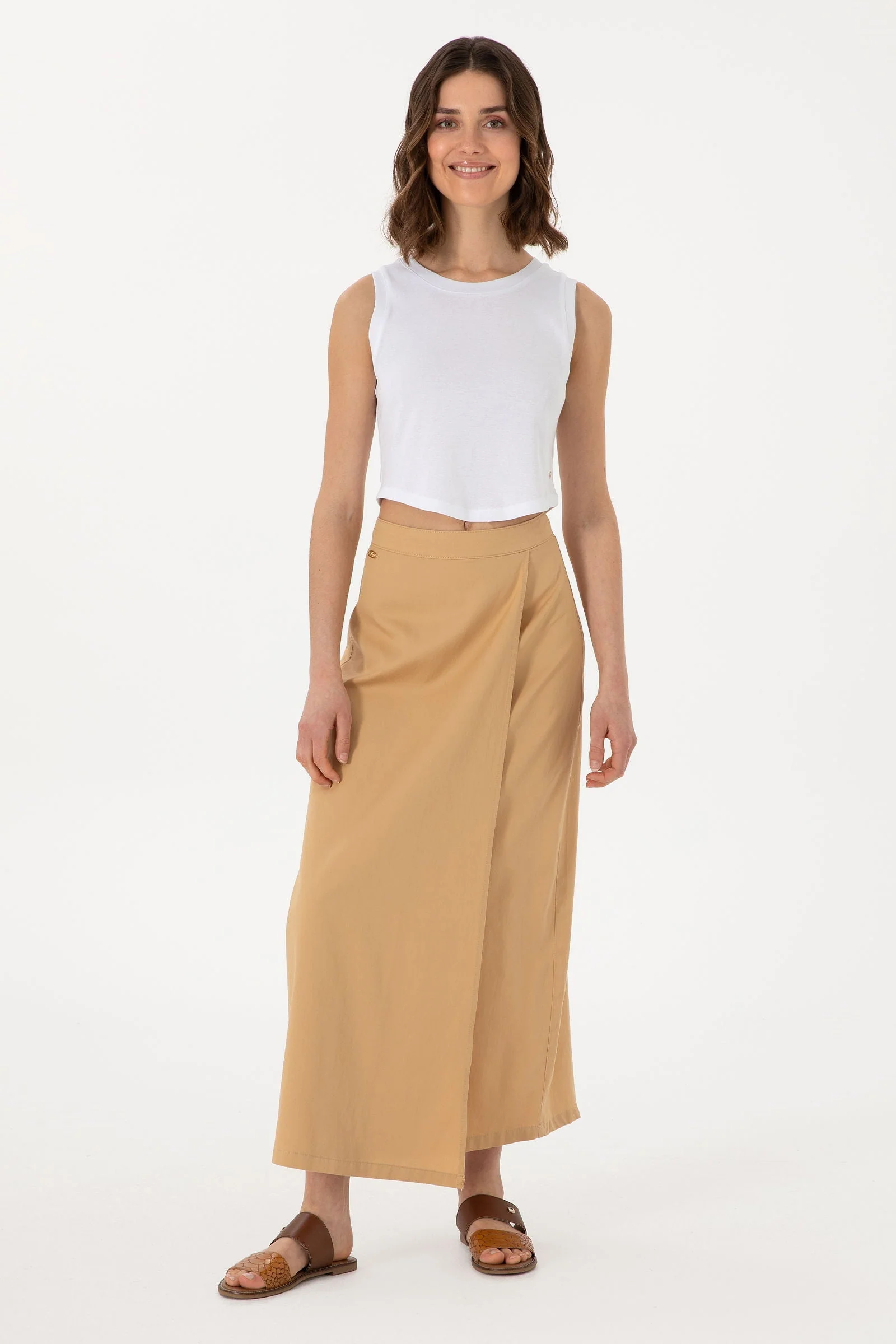 CASUAL SKIRT LUNET CAMEL