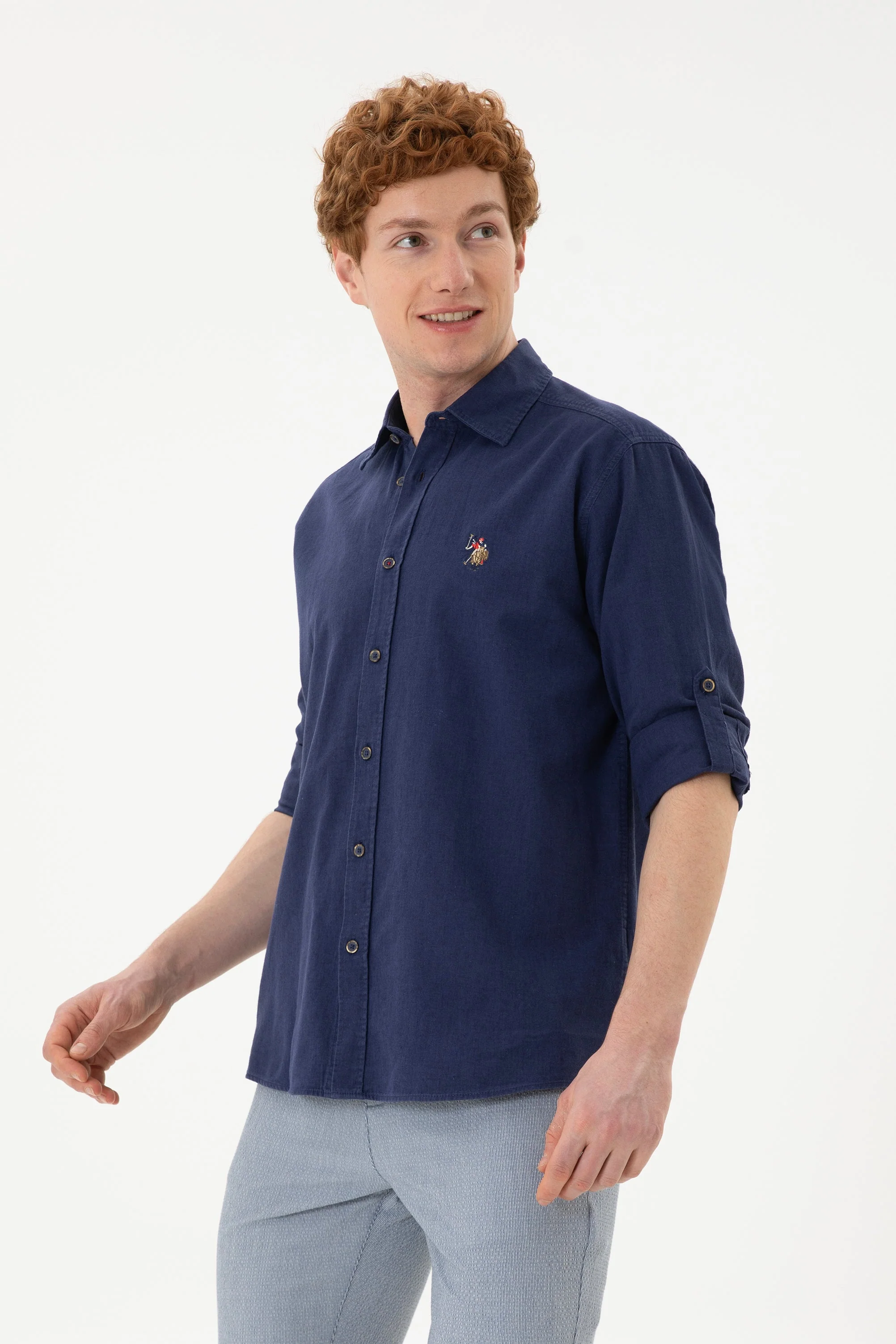 CHEMISE ENZO BLEU MARINE POUR HOMME - Image 4