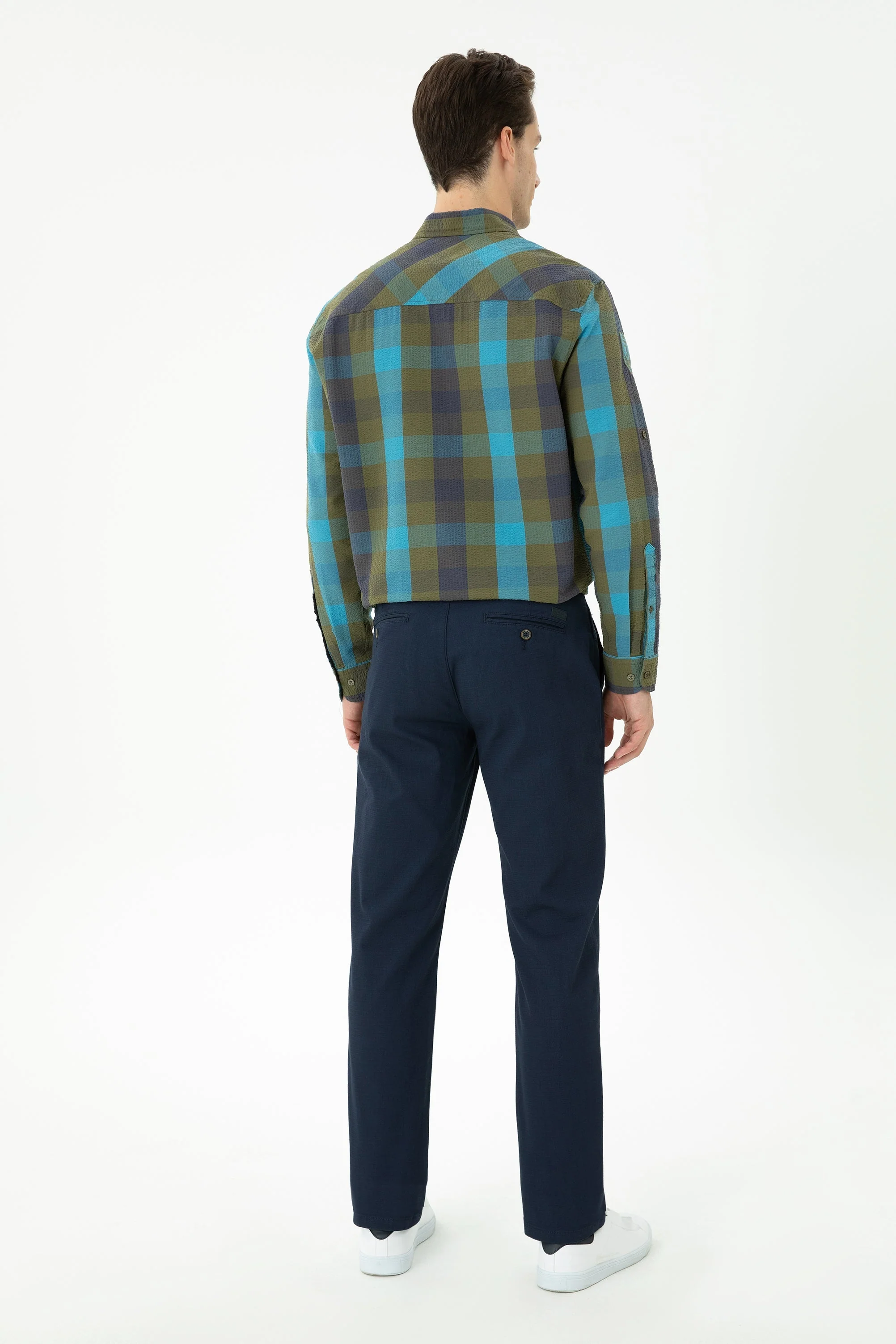 CHINOS KENZI-REG BLUE MARINE - Image 4