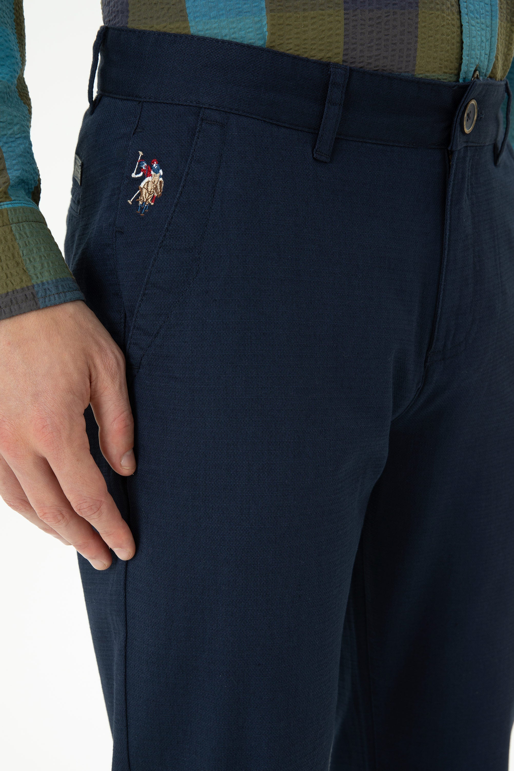CHINOS KENZI-REG BLUE MARINE - Image 5