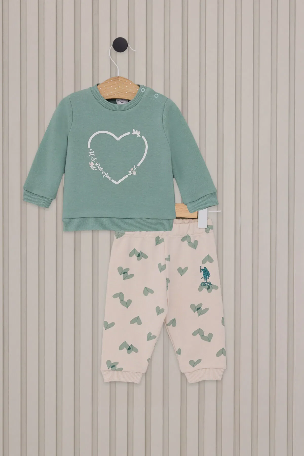 ENSEMBLE 2 PIECES BEBE VERT