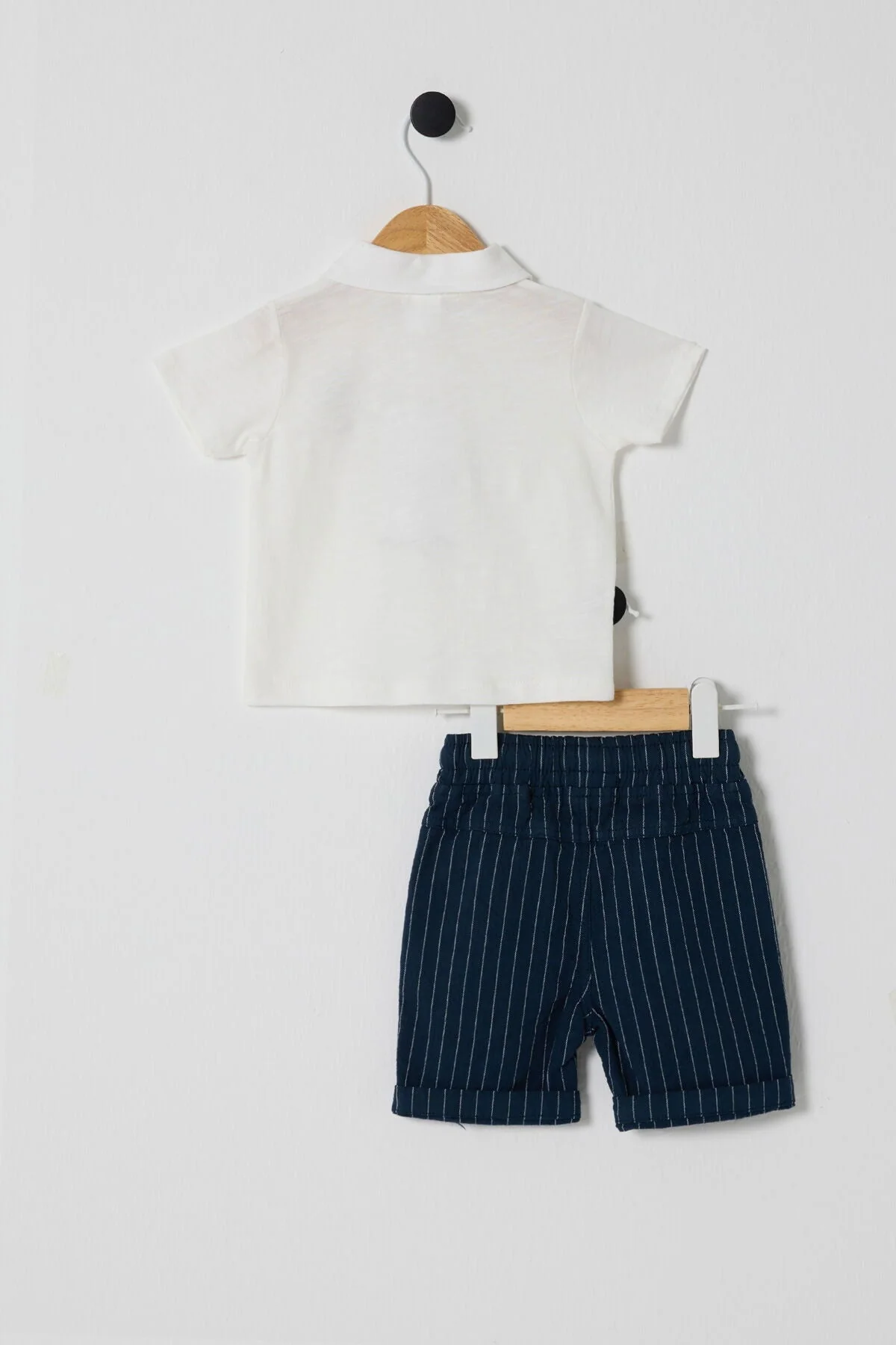 ENSEMBLE 2 PIECES BOY WHITE-BLUE - Image 3