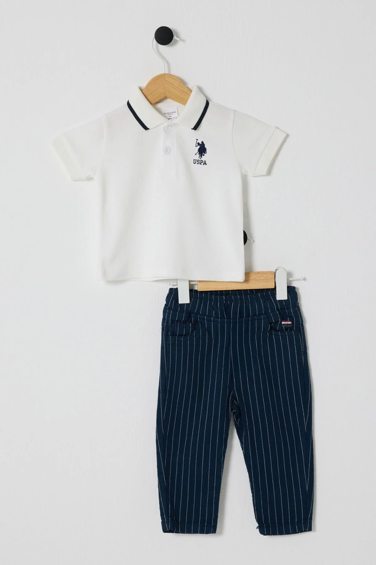 ENSEMBLE 2 PIECES BOY WHITE-NAVY BLUE