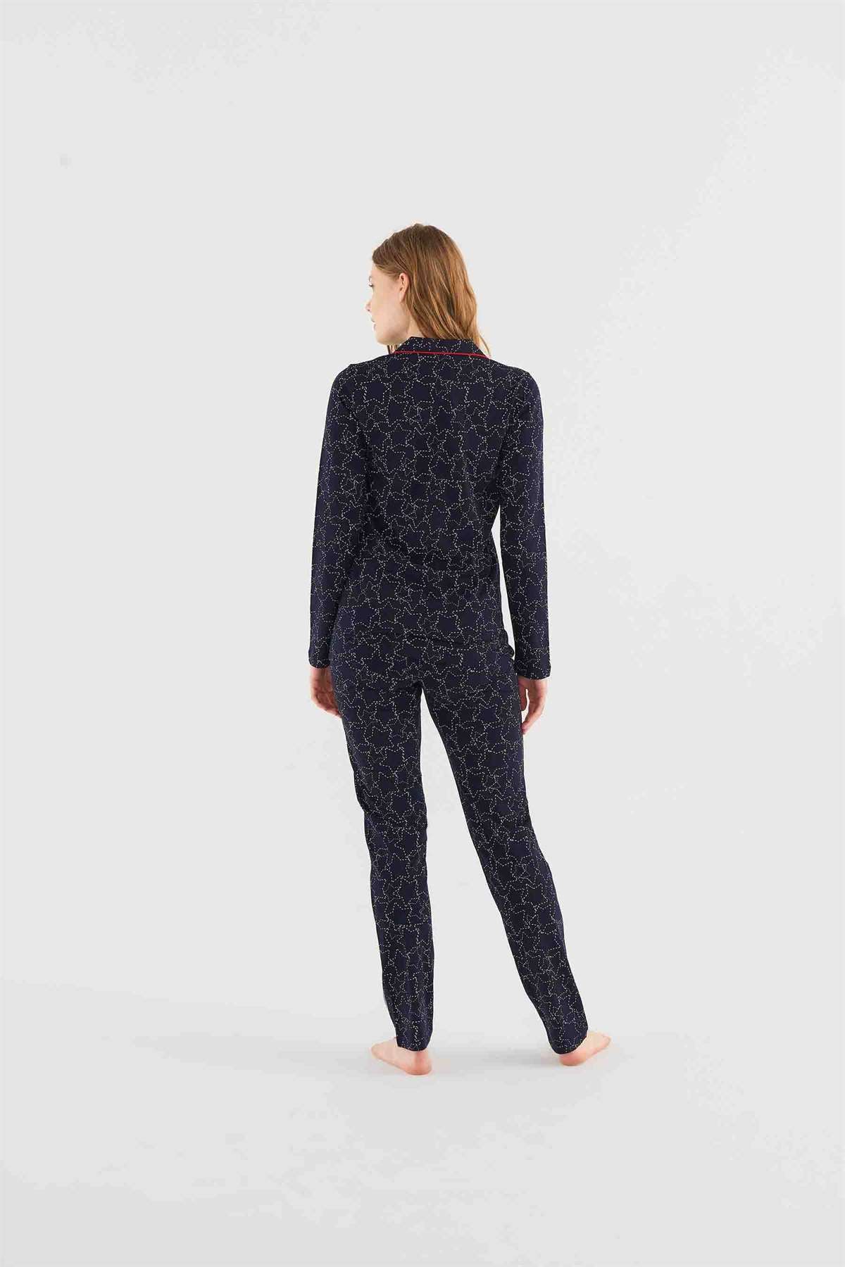 ENSEMBLE PYJAMA 02 PIECES BLEU MARINE - Image 3