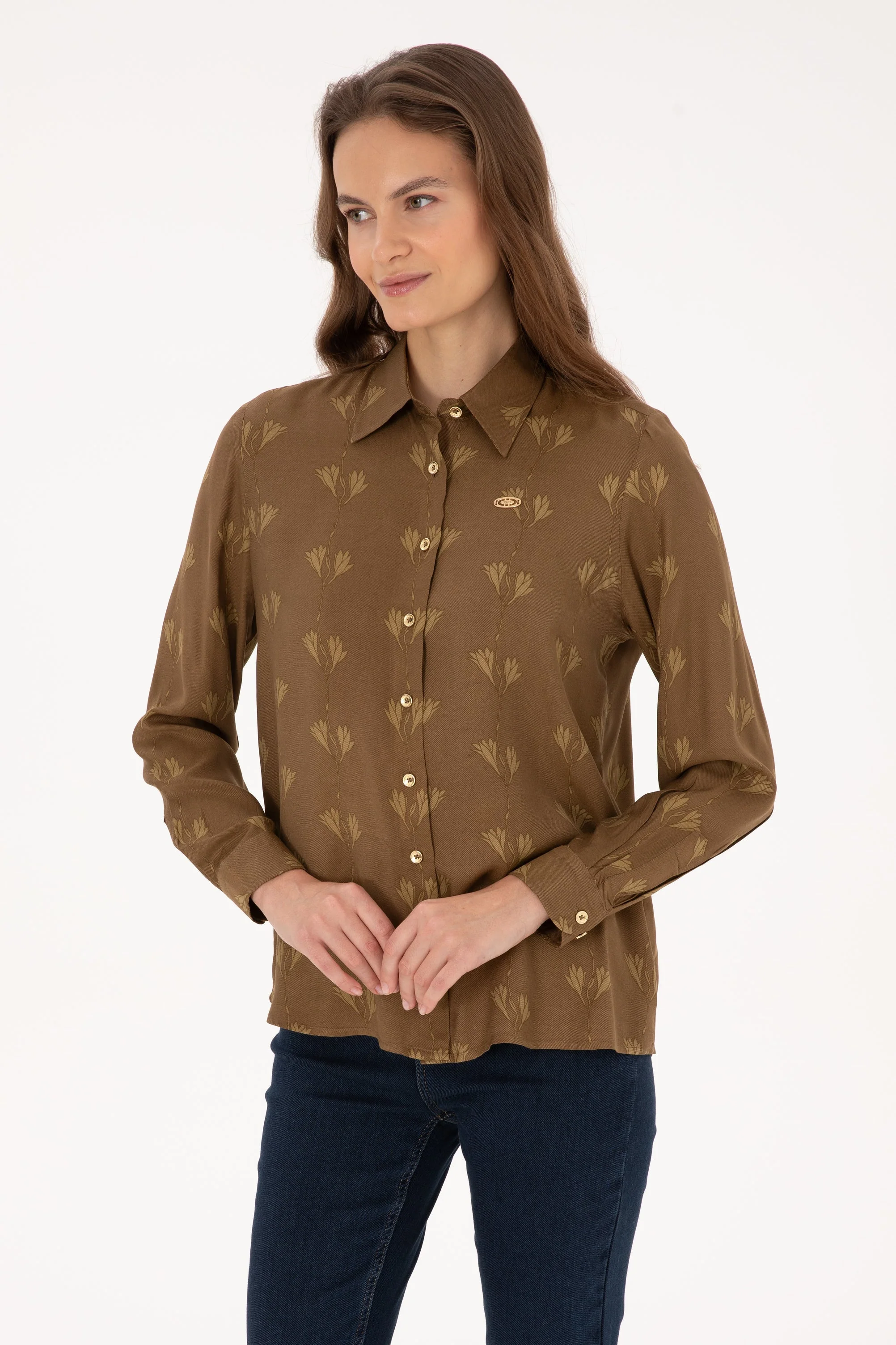 CHEMISE EDELLE GREEN MILITAIRE - Image 3
