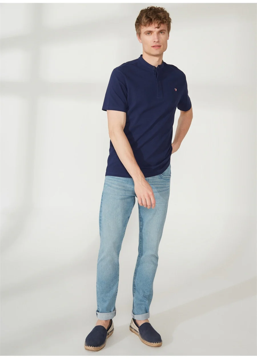 POLO A COL OFFICIER BLEU MARINE SANCHO - Image 3