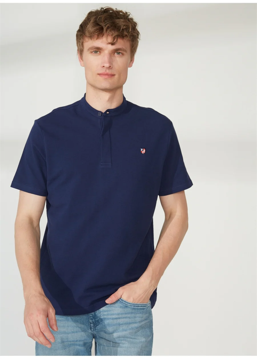 POLO A COL OFFICIER BLEU MARINE SANCHO - Image 4