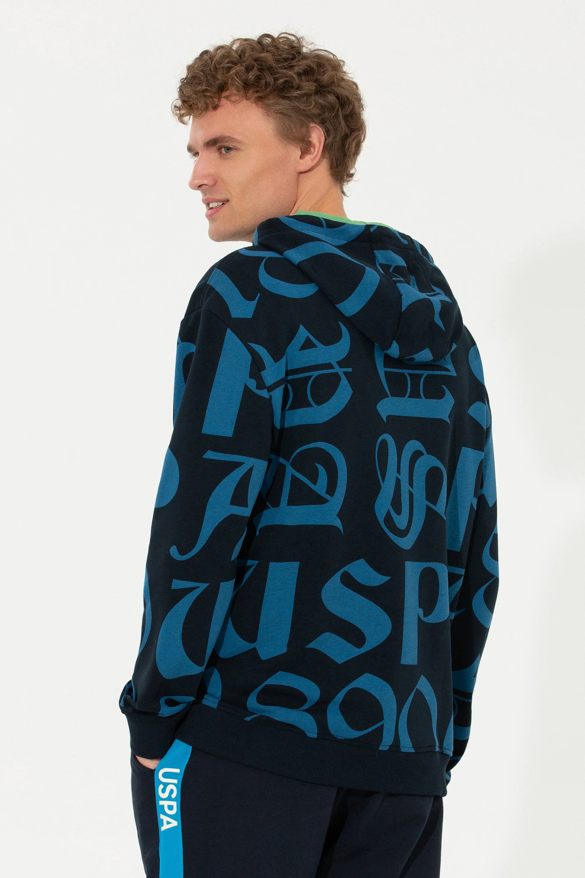 SWEAT BLEU A CAPUCHE - Image 4