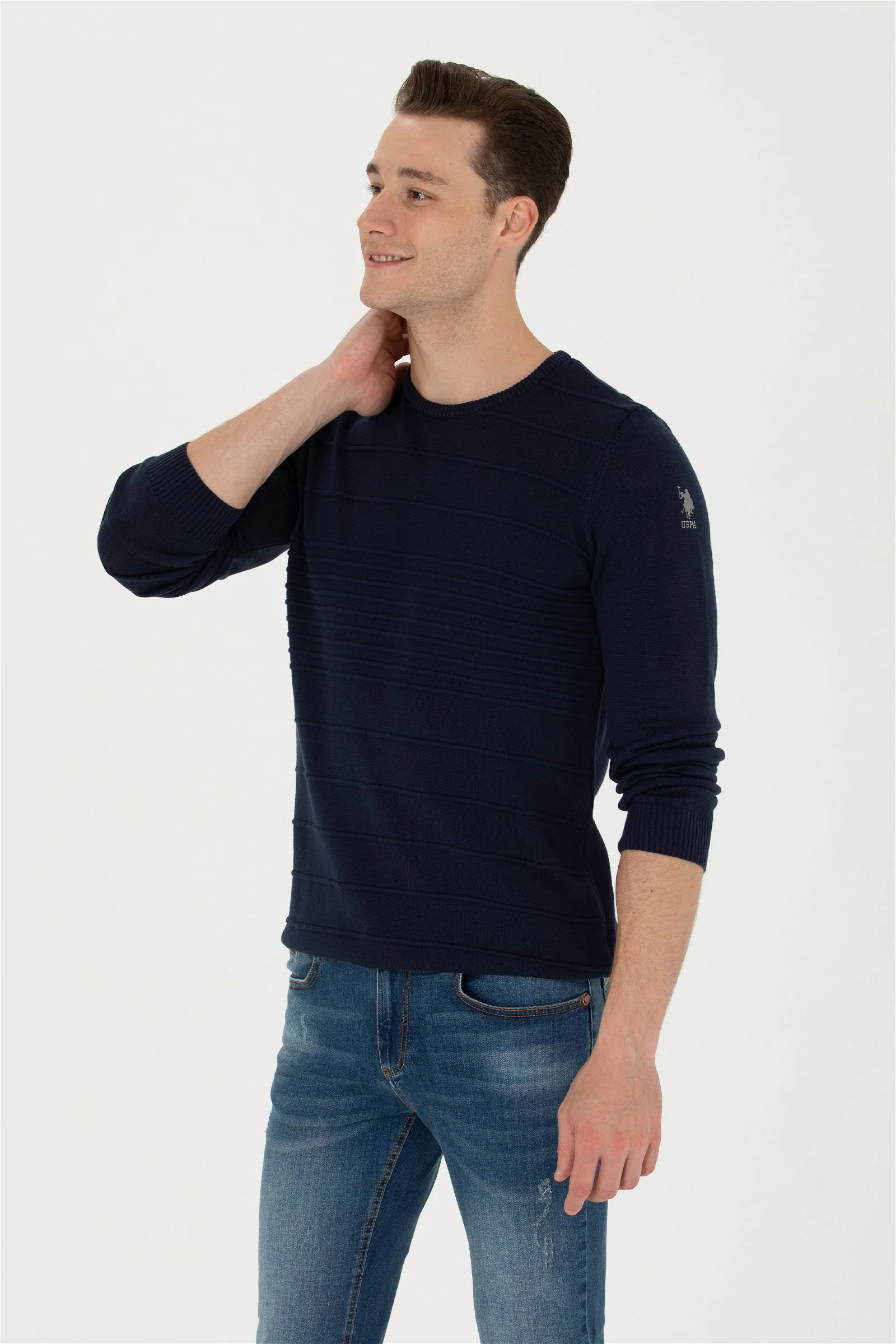 PULL PORTER BLEU MARINE
