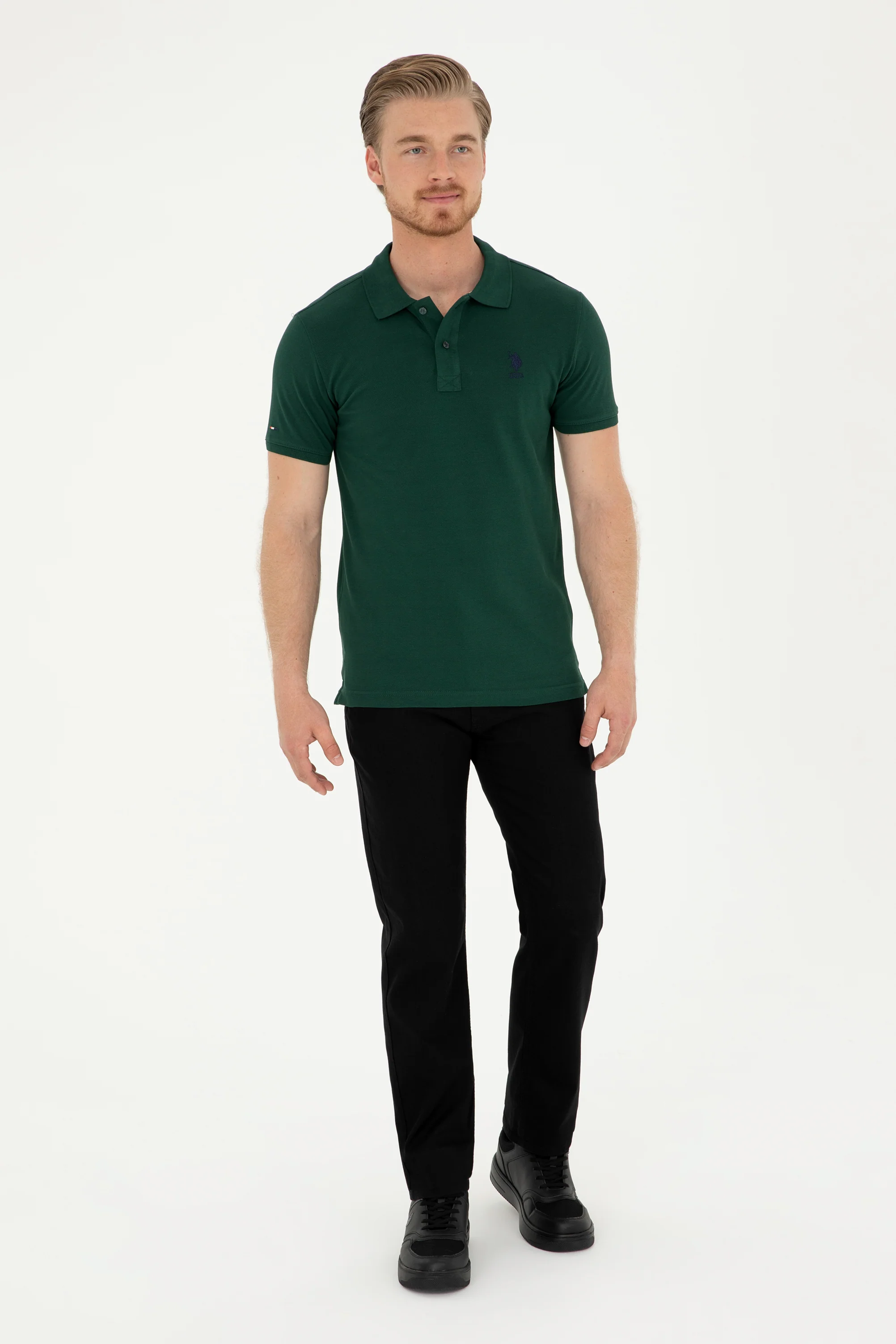 T-SHIRT BASIC TP04 VERT FONCE - Image 4