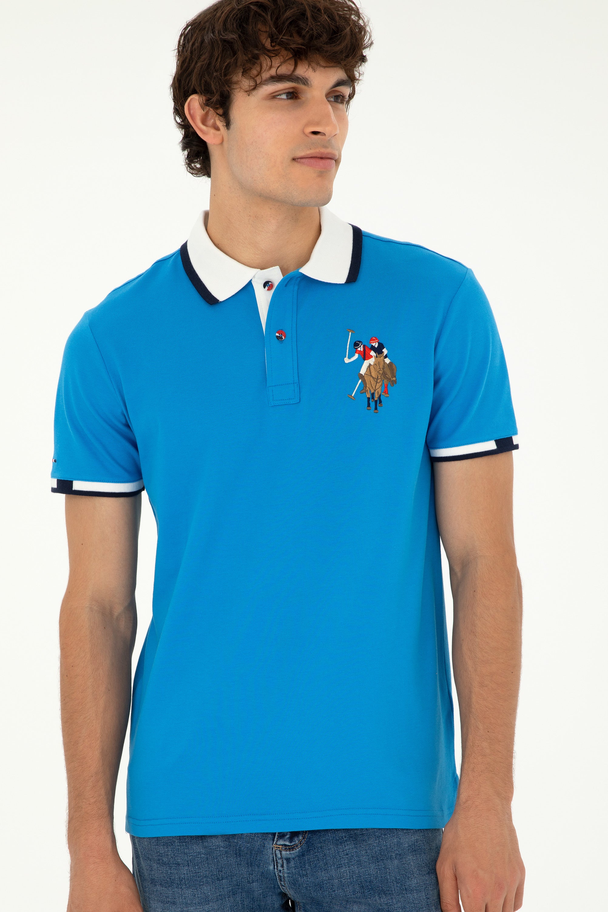 T-SHIRT HOMME SD01 BLUE - Image 3