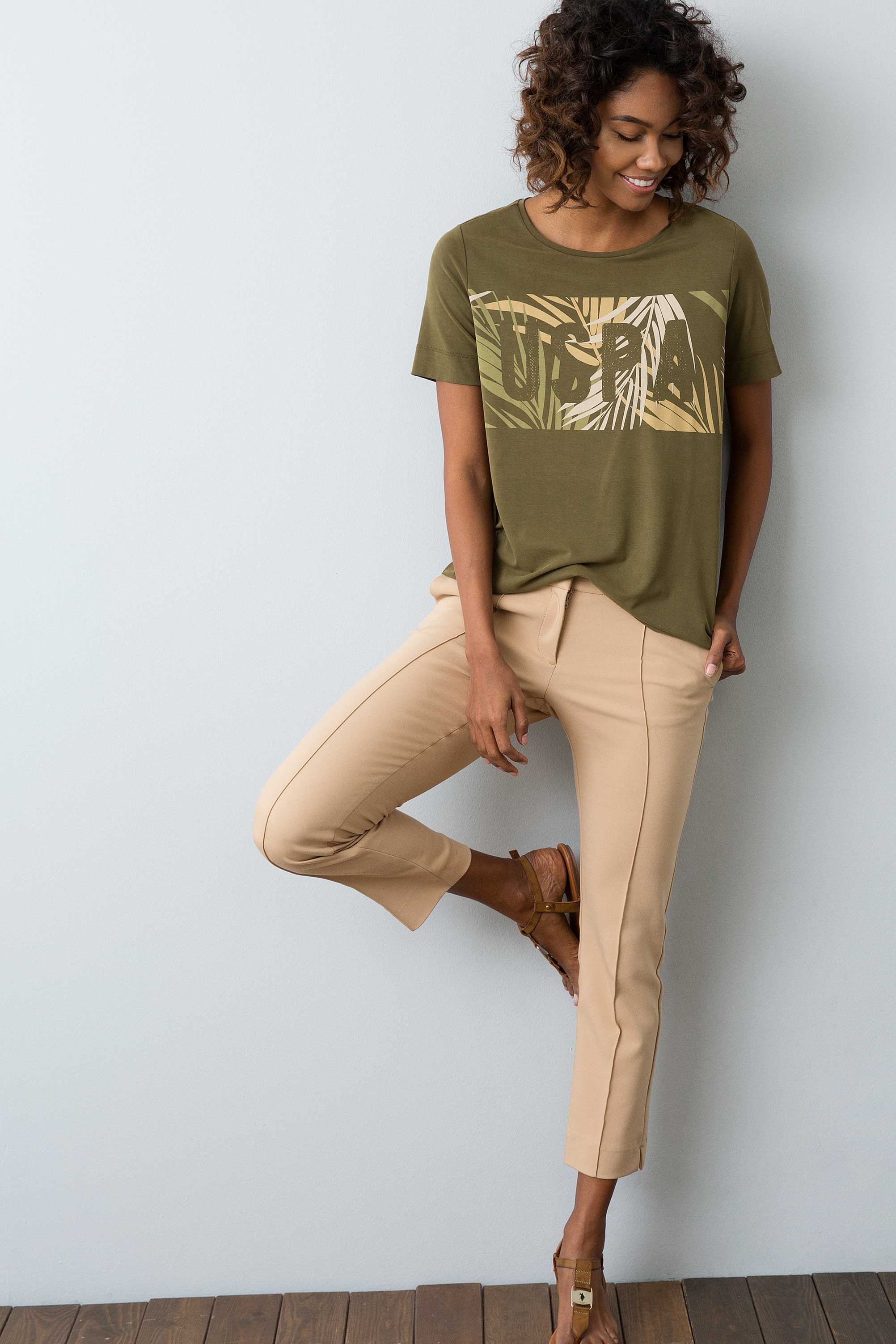T-SHIRT NALBERT VERT KAKI FONCE - Image 3