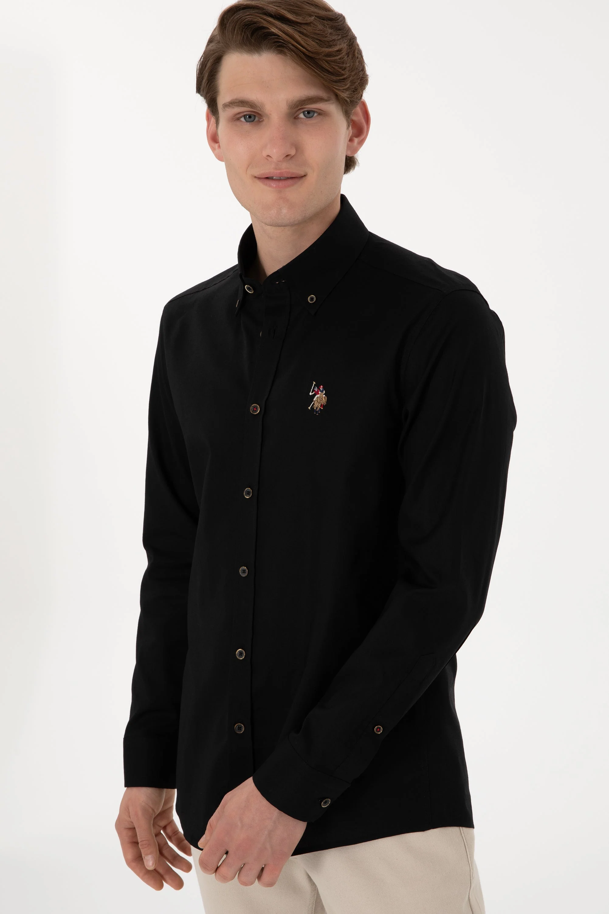 WOVEN SHIRT CEDCOLOR BLACK - Image 3